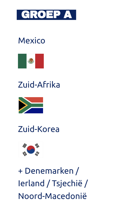 voorspellingen voor wk 2026: zuid-korea wint, spannende confrontaties tussen tsjechië/ierland en denemarken/noord-macedonië.